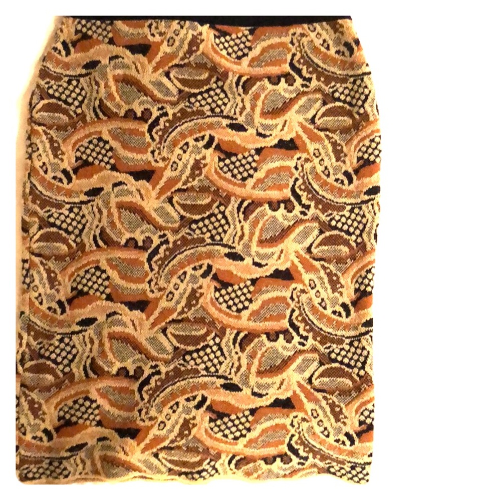 Classic skirt hand woven viscose, cashmere
